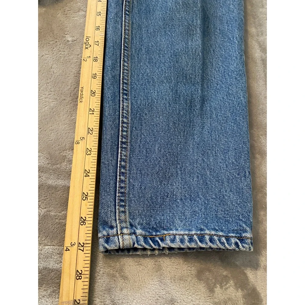 VTG Levi's Jeans Sz 10 S Faded Blue 550 Relaxed Fit Tapered Leg High Rise 90s‎